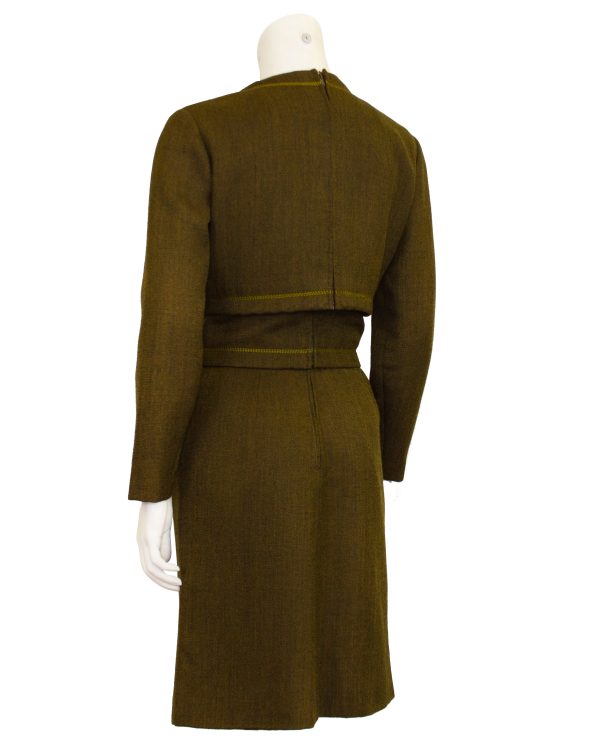 Green Haute Couture Ensemble by Marc Bohan for Daimaru Japan 1960 s For Cheap