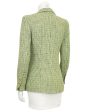 Green Bouclé Tweed Jacket Circa 1997 on Sale