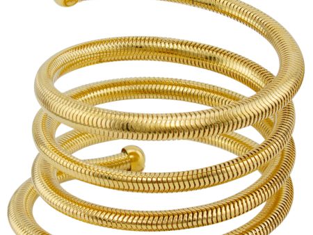 1997 Gilt Metal Coil Bracelet Online