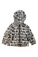 Moncler Logo Print Hooded Rain Jacket 4T Online Hot Sale