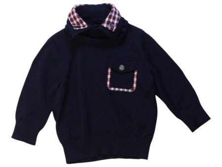 Nicholas & Bears Plaid Collar Long Sleeve Shirt 3T For Sale