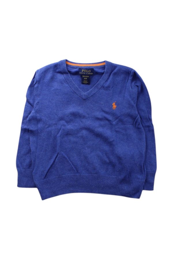 Polo Ralph Lauren V-Neck Knit Sweater 3T Online Hot Sale