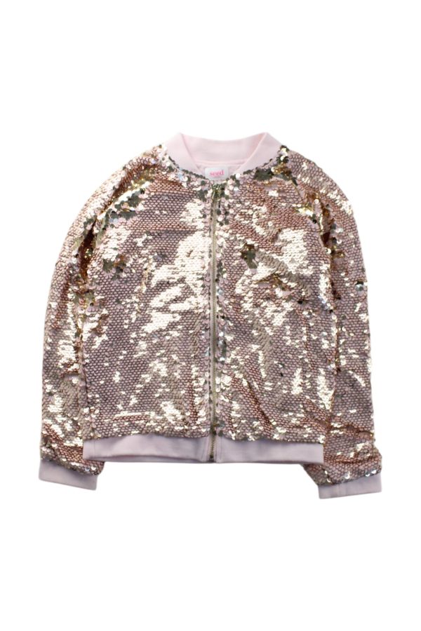 Seed Sequin Front Lightweight Jacket Size 8Y Online Hot Sale