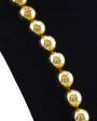 1988 Collection 27 Jumbo Gold Ball Long Necklace Supply