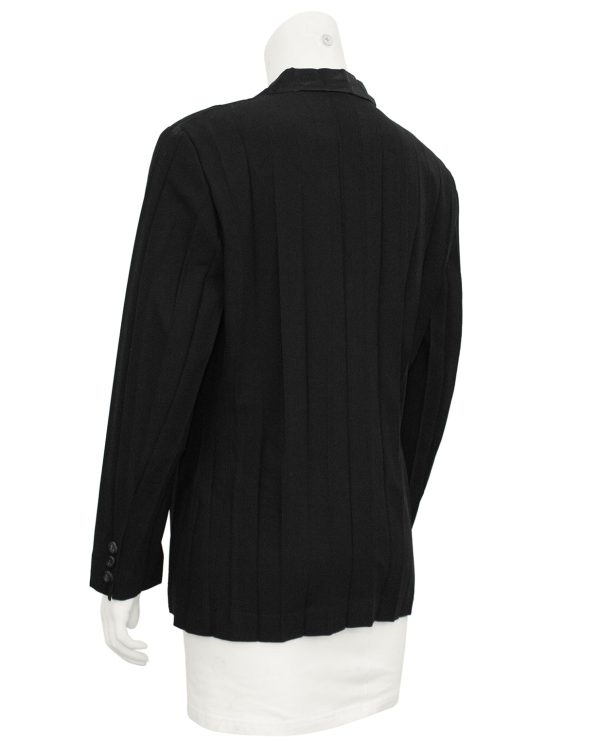 Black Pleated Blazer Online