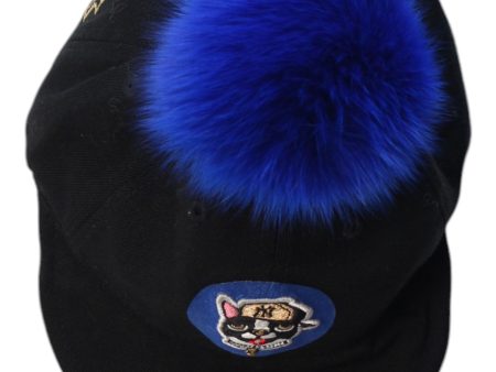 MLB Pom Pom Winter Hat With Cat Patch 4T Sale