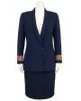 Navy Blue Wool Suit Online Hot Sale