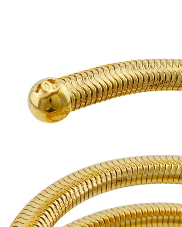 1997 Gilt Metal Coil Bracelet Online