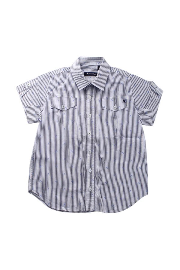 Aquascutum Short Sleeve Button-Down Shirt 4-5T Online Hot Sale