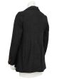 Black Jaquard Blazer with Applique Hot on Sale