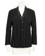 Black Pleated Blazer Online