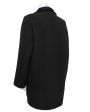 Black Wool Car Coat For Cheap