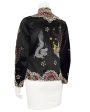 Black Dragon and Phoenix Beaded Jacket Online Hot Sale