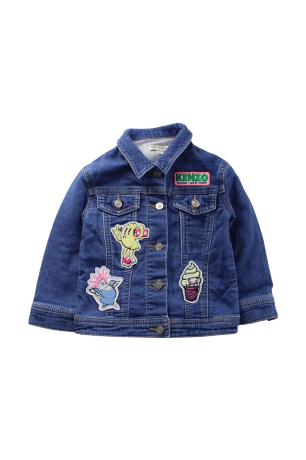 Kenzo Denim Jacket With Patches Size 2T Online now