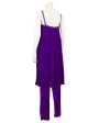 Purple Pleated and Silk Ensemble Online now