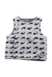 Petit Bateau Quilted Vest With Whale Pattern 3T on Sale