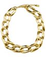 Gilt Metal Oversized Chain Link Choker Supply