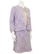 Purple Tweed Jacket and Dress Ensemble Online Sale