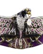 Henryks Bijoux Vienne Jewelled Eagle Purple Suede Wide Belt Fashion