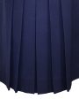 Navy Wool Gabardine Pleated Skirt Cheap