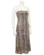 Snake Print Slip Dress For Discount