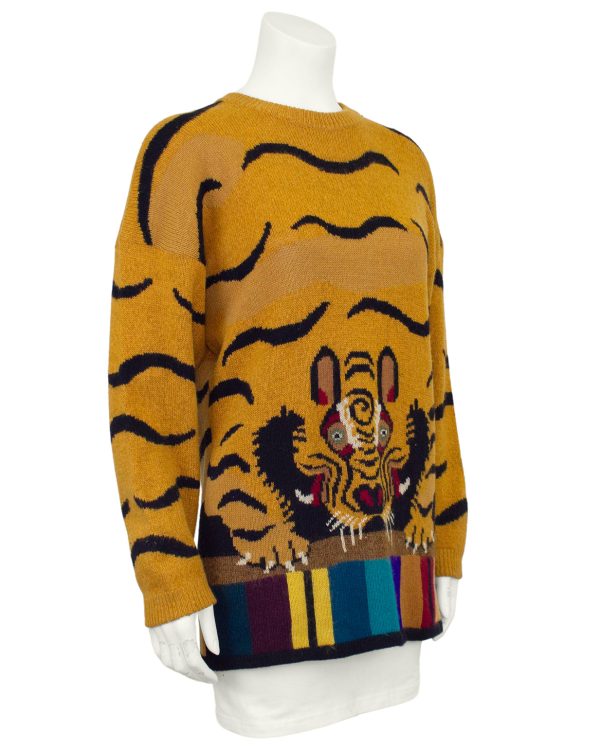 Tan Tiger Wool Sweater Sale