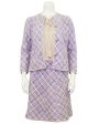 Purple Tweed Jacket and Dress Ensemble Online Sale