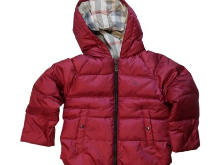 Burberry Hooded Puffer Coat 12-18M For Sale