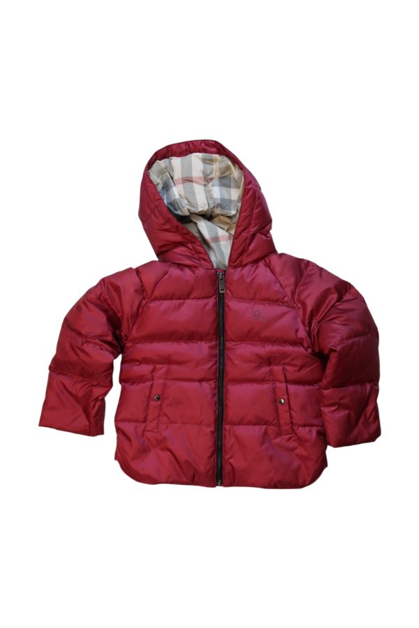 Burberry Hooded Puffer Coat 12-18M For Sale