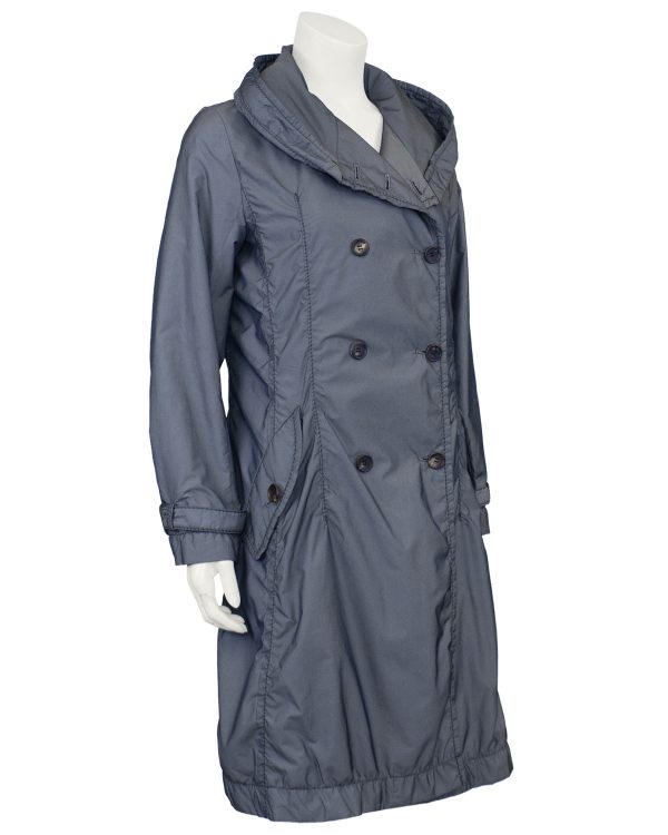 Grey Parachute Style Trench Online Sale