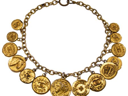 Gilt Coin Chain Necklace Online Hot Sale