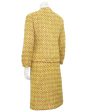 Gold and Brown Haute Couture Jacket and Dress Ensemble Hot on Sale