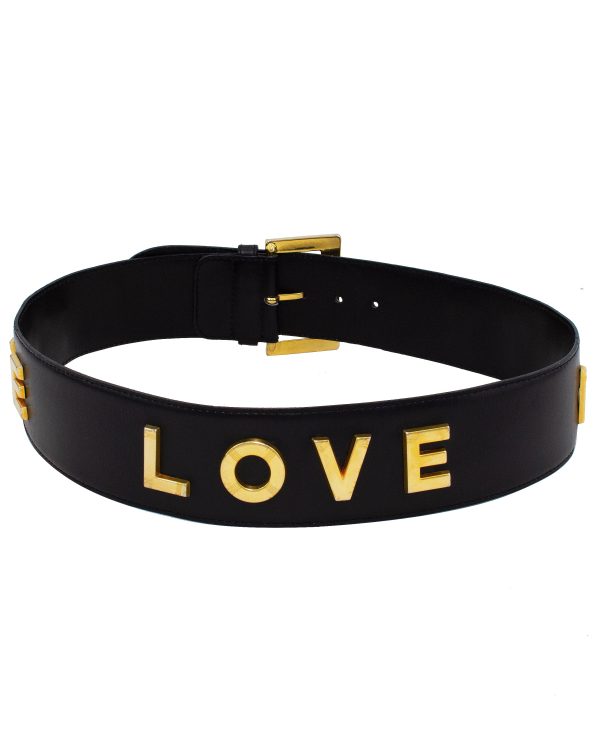 Black and Gold  LOVE  Belt Sale