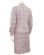 Pink and Grey Tweed Haute Couture Suit For Sale