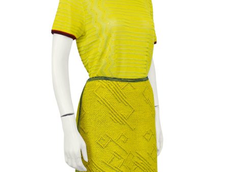 Chartreuse Knit Ensemble Sale