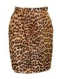 Leopard Pony Hair Pencil Skirt Online now