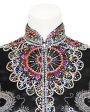 Black Dragon and Phoenix Beaded Jacket Online Hot Sale