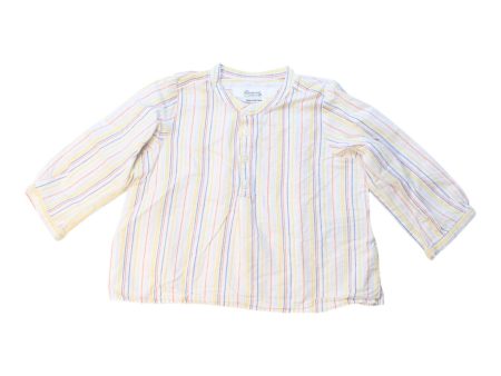 Bonpoint Striped Long Sleeve Shirt 6-12M Online Sale