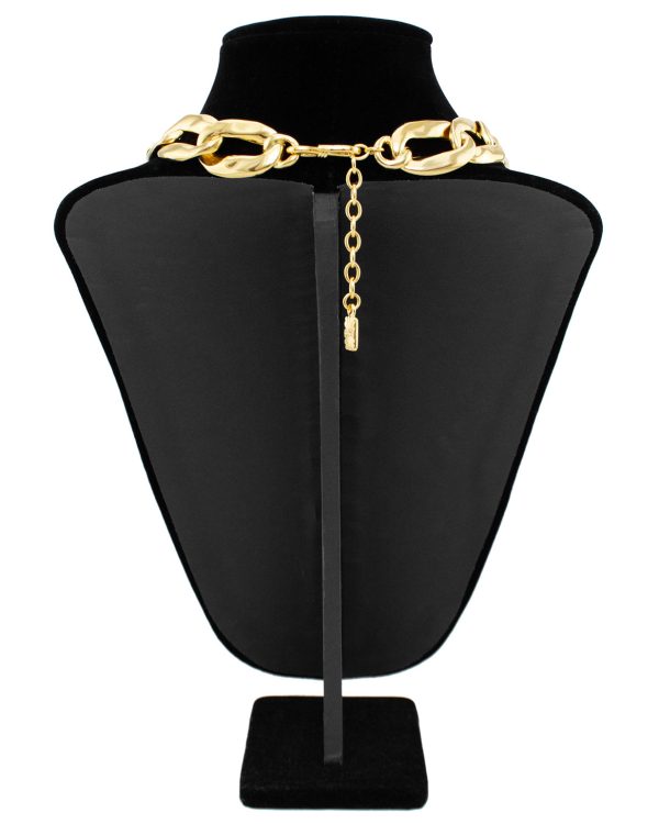 Gilt Metal Oversized Chain Link Choker Supply