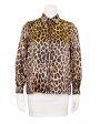 Leopard Print Silk Shirt Hot on Sale