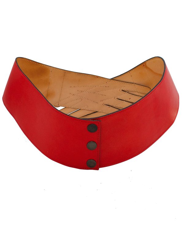 Red Leather Glove Hip Belt Online Sale