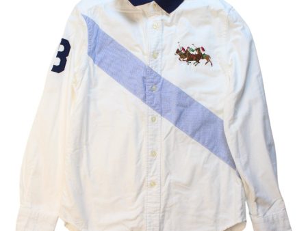 Polo Ralph Lauren Embroidered Long Sleeve Shirt Size 10-12Y Cheap