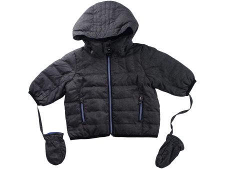 Armani Puffer Jacket and Mitten 3-6M Online Hot Sale