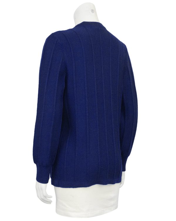 Navy Cable Knit Cardigan Discount