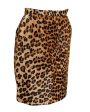 Leopard Pony Hair Pencil Skirt Online now