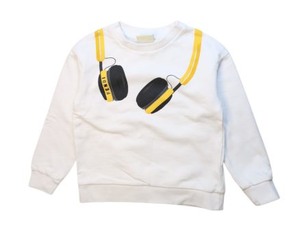 Fendi Headphones Print Crewneck Sweatshirt 4T Online now