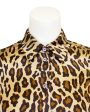 Leopard Print Silk Shirt Hot on Sale