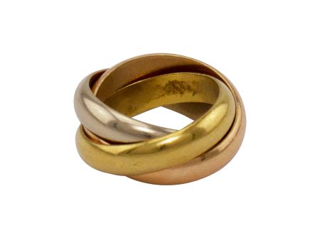 Tri Colour Cartier Trinity Ring Discount