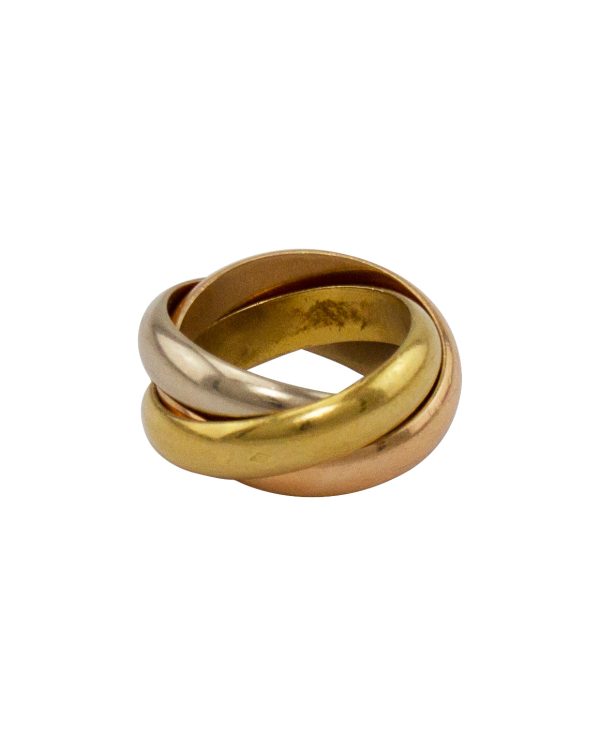 Tri Colour Cartier Trinity Ring Discount