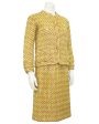 Gold and Brown Haute Couture Jacket and Dress Ensemble Hot on Sale